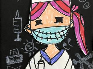大班作品：最美医护