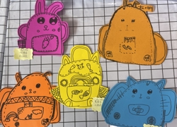 大班幼儿作品：心爱的小书包