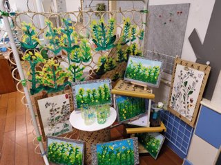中班幼儿作品：油菜花开，童心如画